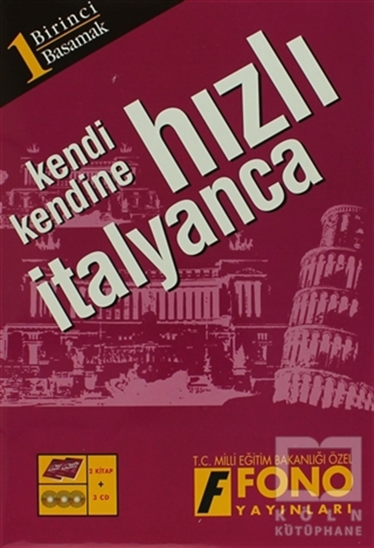 Hızlı İtalyanca 1.Basamak Seti (2 Kitap 2 CD) - Kutulu