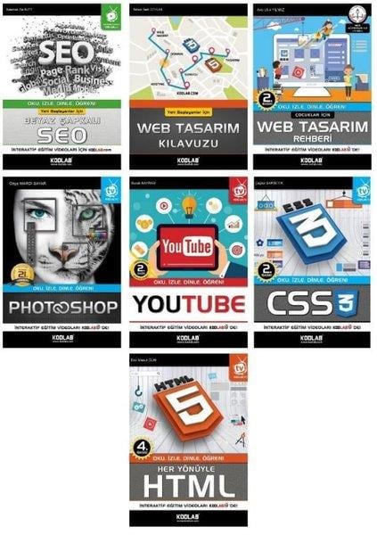 KolektifTasarim GrafikHızlı ve Kolay Web Tasarım Seti 1 - 7 Kitap Takım