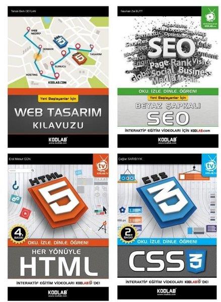 KolektifTasarim GrafikHızlı ve Kolay Web Tasarım Seti 2 - 4 Kitap Takım