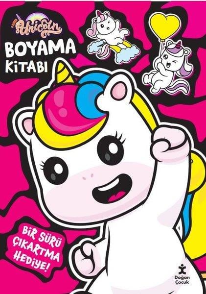 KolektifEgitim Etkinlik KitaplariI Love Unicorn - Boyama Kitabı - Şeker Pembe - Bir Sürü Çıkartma Hediye!