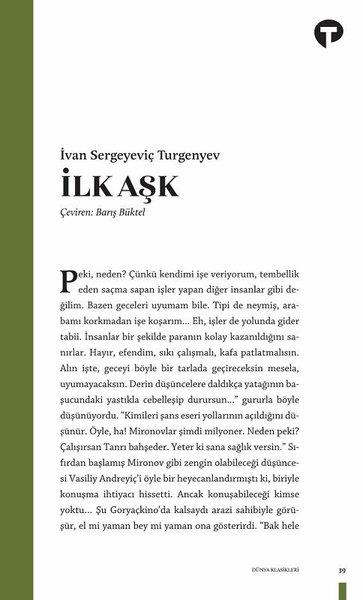 Ivan Sergeyeviç TurgenyevDünya Romanİlk Aşk