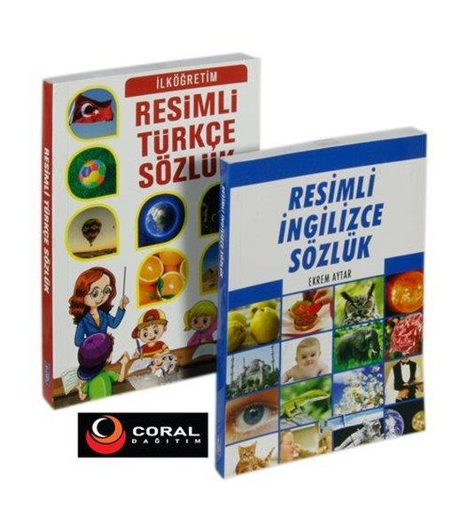 KolektifYazim ve Imla Kilavuzlariİlköğretim Resimli Türkçe ve İngilizce Sözlük Seti - 2 Kitap Takım