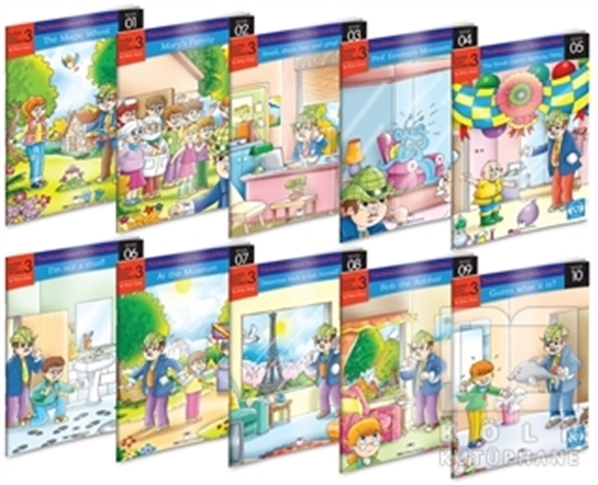 İngilizce Hikaye Seti (10 Kitap) İlkokul 3.Sınıf Karekod Dinlemeli