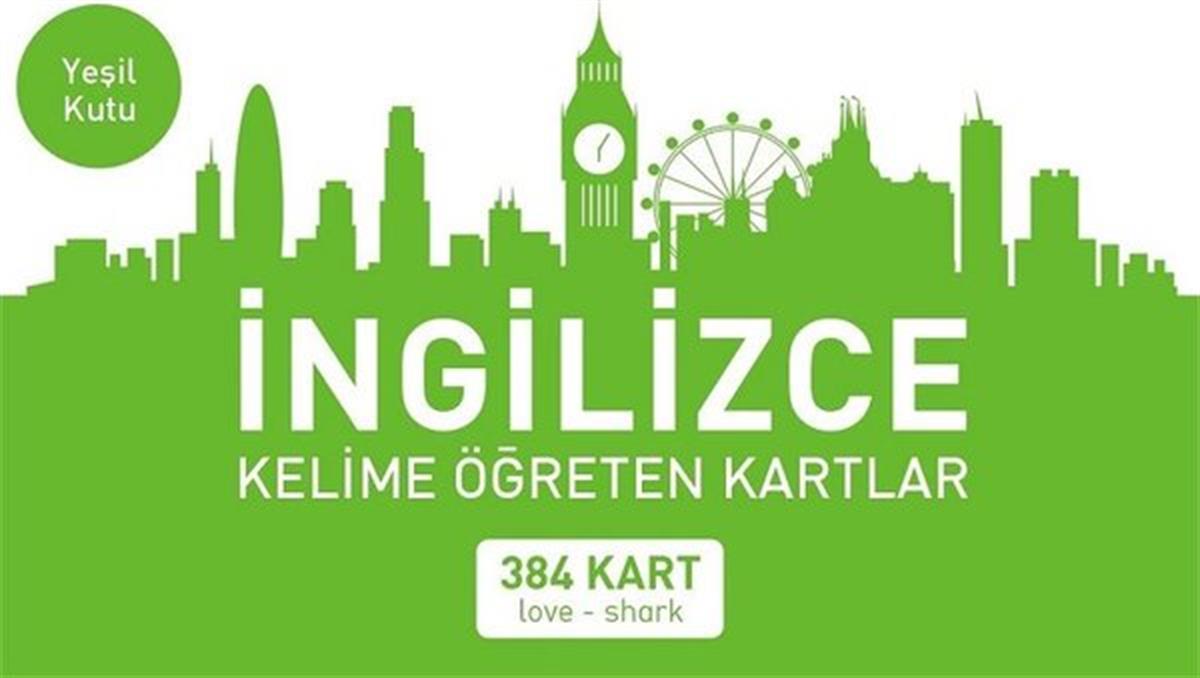 KolektifYabancı Dil Çocuk Kitaplarıİngilizce Kelime Öğreten Kartlar - Yeşil Kutu - 384 Kart