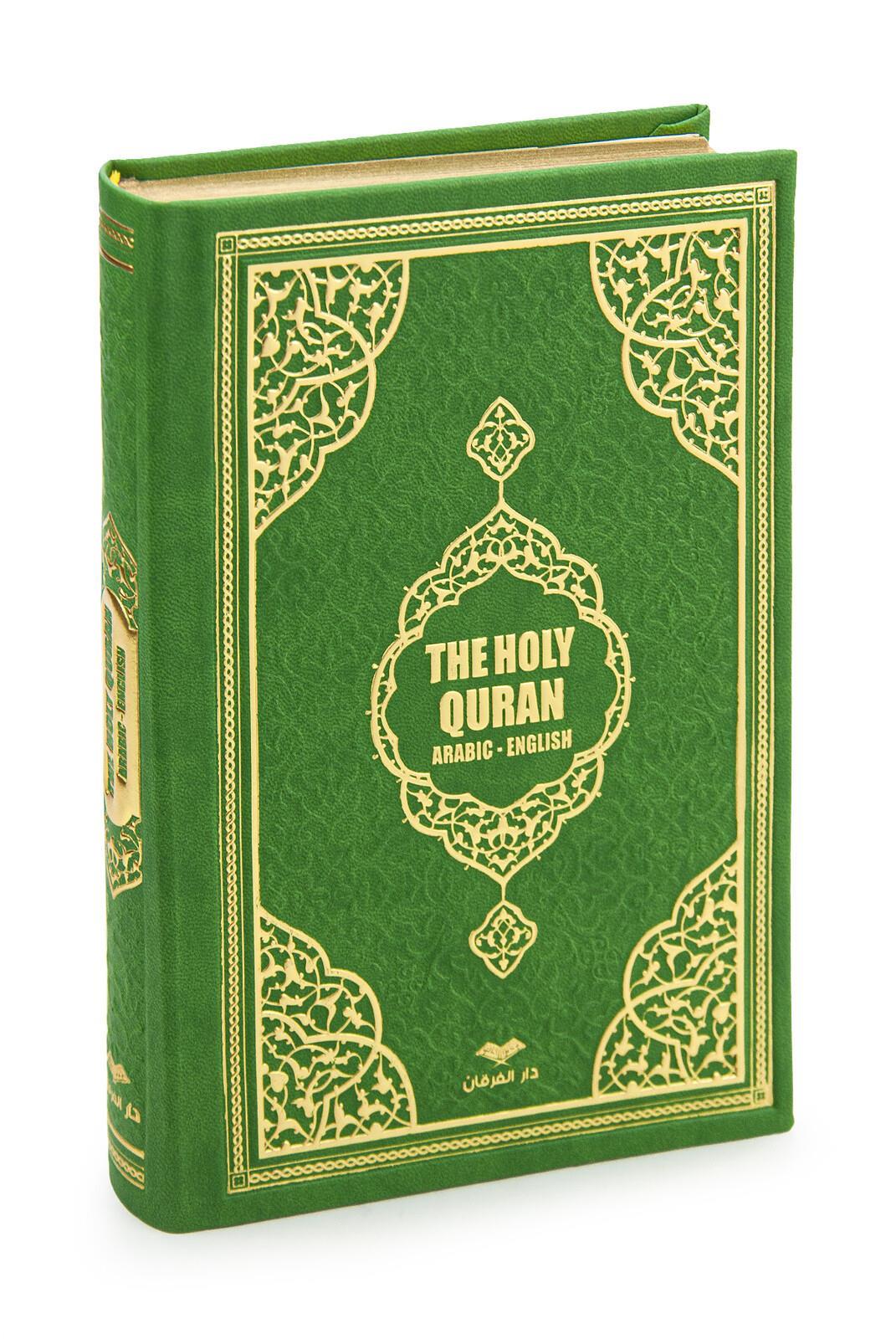 İngilizce Mealli Kuranı Kerim - The Holy Quran - Arabic English - Hafız Boy - Yeşil