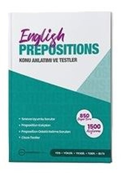 Remzi AvcuDiger Sinavlara Hazirlikİngilizce Prepositions - Konu Anlatımı ve Testler