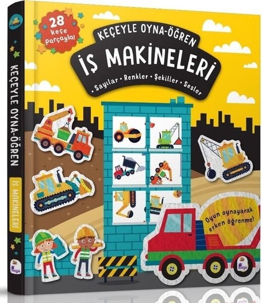 Alice BarkerEgitim Etkinlik Kitaplariİş Makineleri - Keçeyle Oyna - Öğren