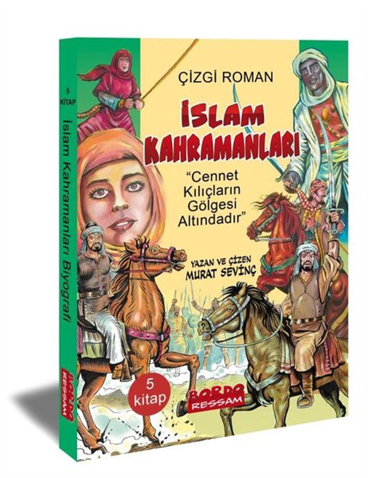 Murat SevinçÇocuk Çizgi Romanlarıİslam Kahramanları Çizgi Roman Seti - 5 Kitap Takım