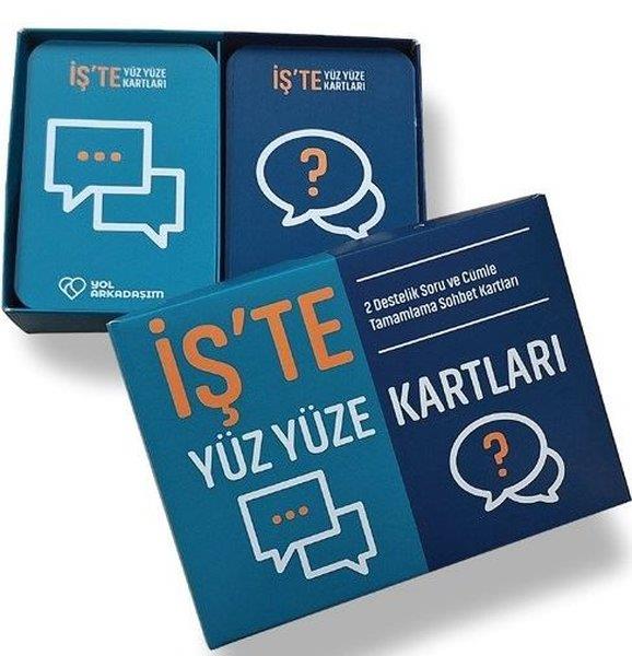 Feyzan ÖkmenBücher zur persönlichen Entwicklungİş'te Yüz Yüze Kartları - 2 Destelik Soru ve Cümle Tamamlama Sohbet Kartları