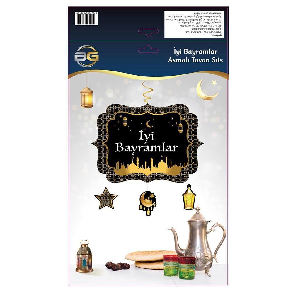 İyi Bayramlar Asmalı Tavan Süs
