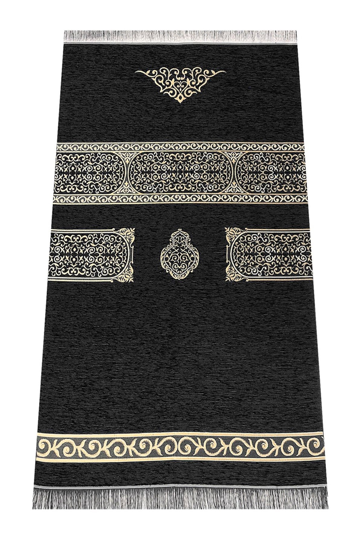 Kabe Desenli Şönil Seccade - Siyah