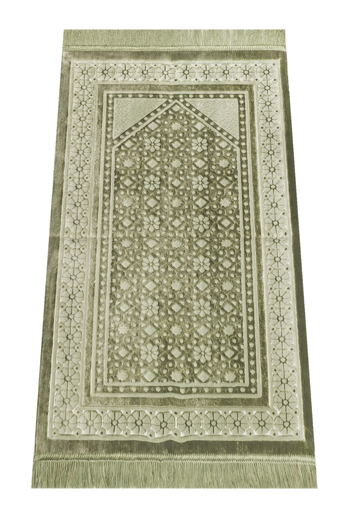 Kadife İnci Seccade Velvet Pearl - Yeşil