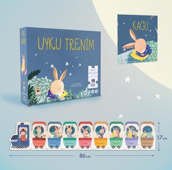 Ayşe AydemirEgitim Etkinlik KitaplariKagu - Uyku Trenim 18 Parça Puzzle ve Kitap