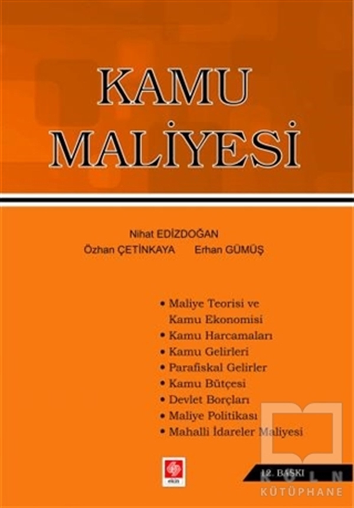 Nihat EdizdoğanWirtschaft, Buchhaltung und FinanzenKamu Maliyesi