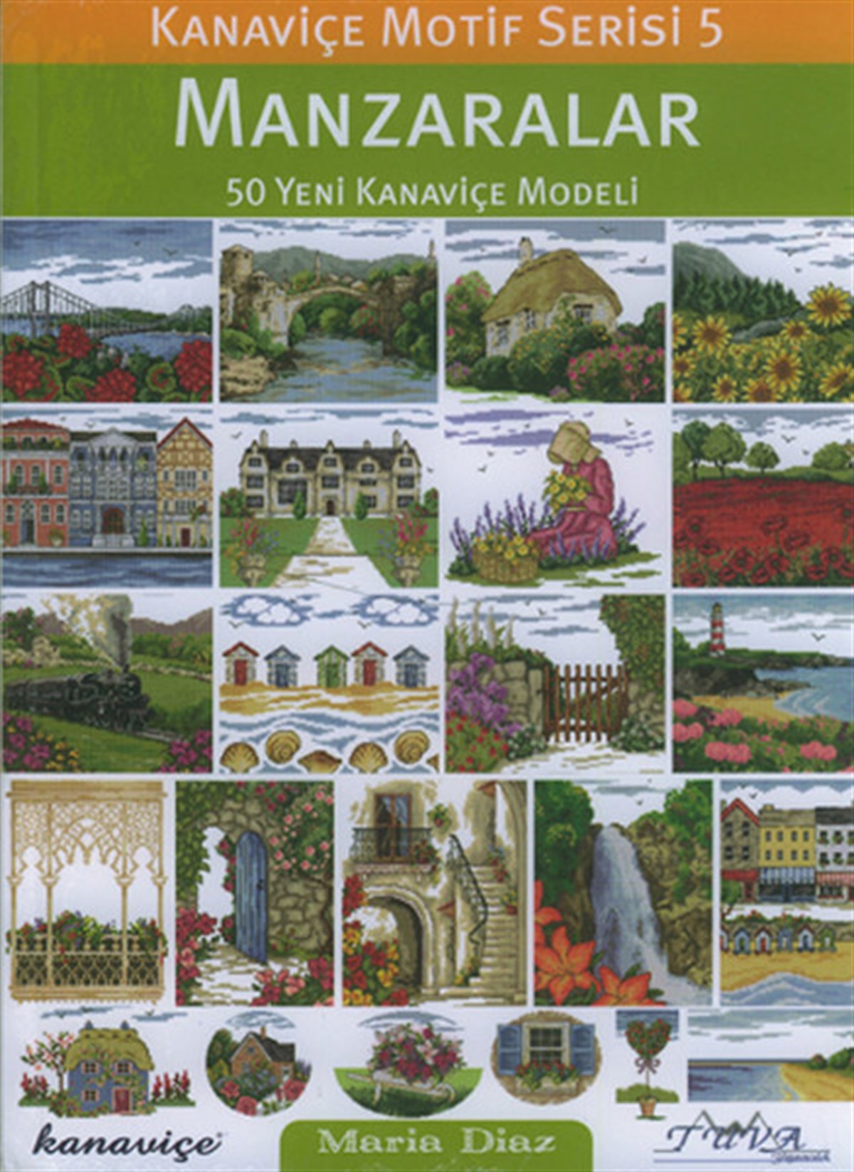 Maria DiazBastelbücherKanaviçe Motif Serisi 5 - Manzaralar