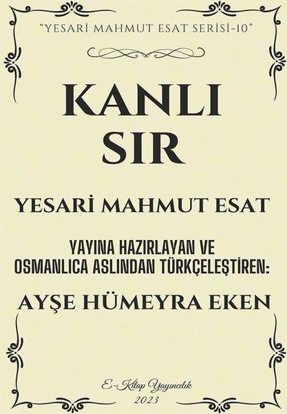Yesari Mahmut EsatDünya RomanKanlı Sır