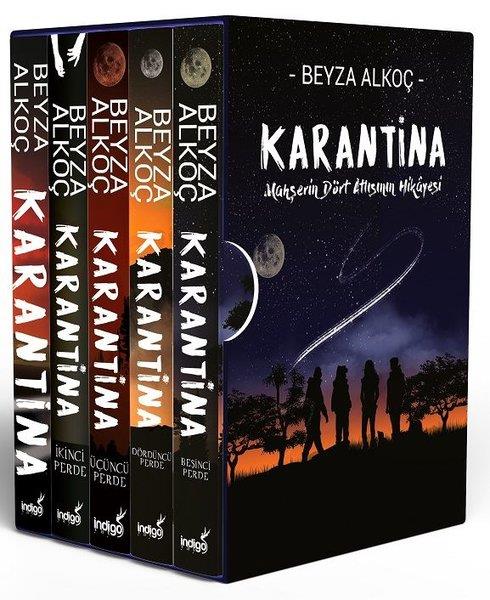 Beyza AlkoçTürkiye RomanKarantina Serisi Seti-5 Kitap Takım-Kutulu