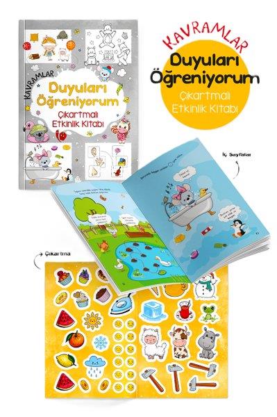 KolektifEgitim Etkinlik KitaplariKavramlar - Duyuları Öğreniyorum Çıkartmalı Etkinlik Kitabı 3 + Yaş