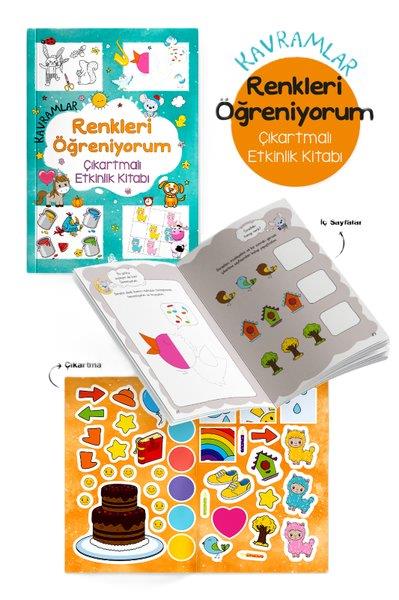 KolektifEgitim Etkinlik KitaplariKavramlar - Renkleri Öğreniyorum Çıkartmalı Etkinlik Kitabı 3 + Yaş