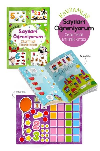 KolektifEgitim Etkinlik KitaplariKavramlar - Sayıları Öğreniyorum Çıkartmalı Etkinlik Kitabı 3 + Yaş
