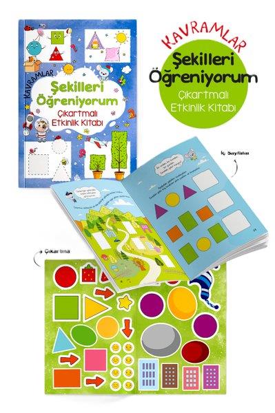 KolektifEgitim Etkinlik KitaplariKavramlar - Şekilleri Öğreniyorum Çıkartmalı Etkinlik Kitabı 3 + Yaş