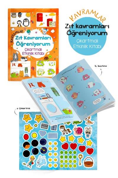 KolektifEgitim Etkinlik KitaplariKavramlar - Zıt Kavramları Öğreniyorum Çıkartmalı Etkinlik Kitabı 3 + Yaş