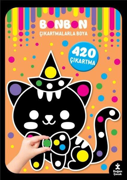 KolektifEgitim Etkinlik KitaplariKawaii - Bonbon Çıkartmalarla Boya - 420 Çıkartma