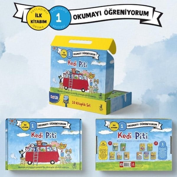 James DeanEgitim Etkinlik KitaplariKedi Piti Seti - 10 Kitap Takım - Kutulu