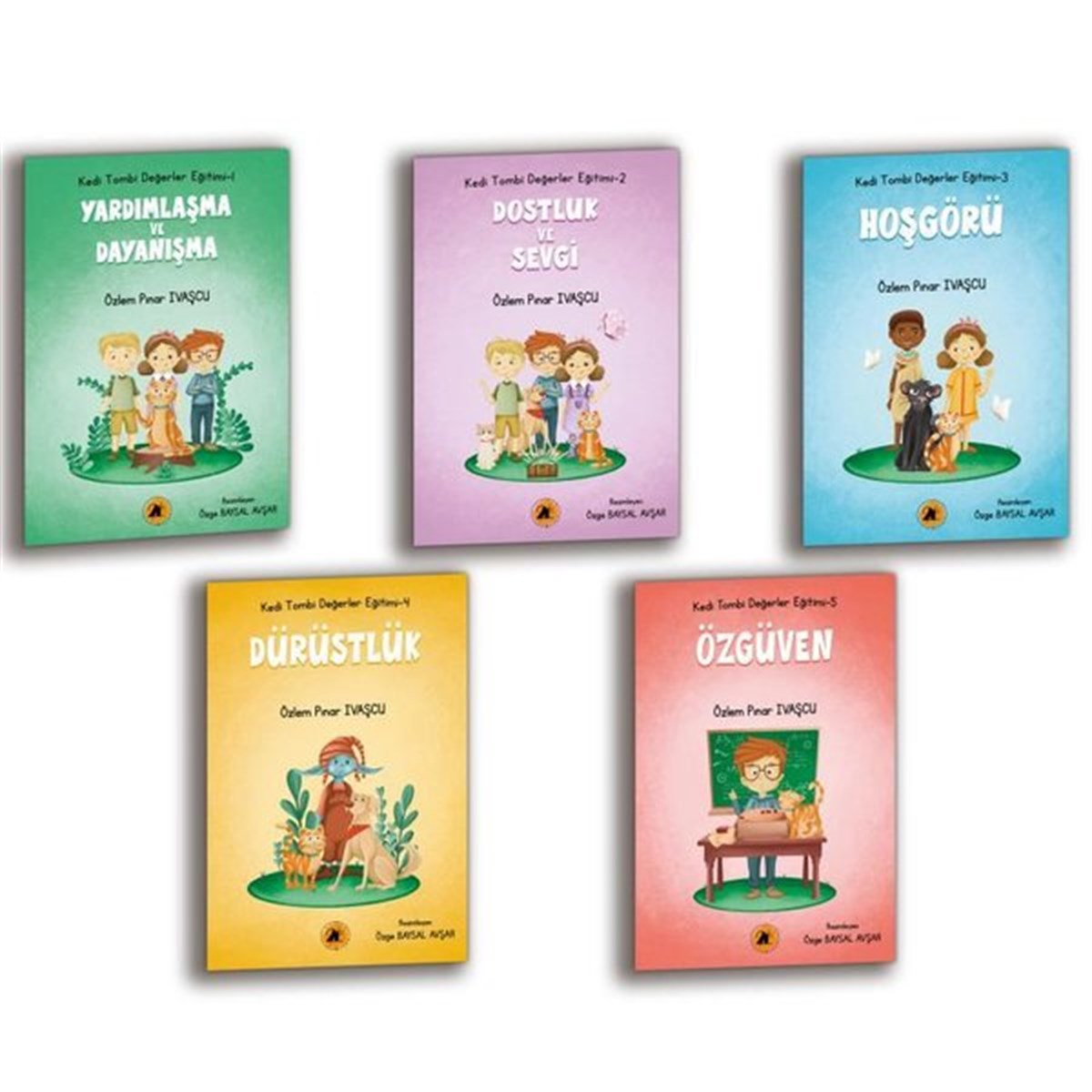 Özlem Pınar İvaşçuEgitim Etkinlik KitaplariKedi Tombi Değerler Eğitimi Seti - 5 Kitap Takım