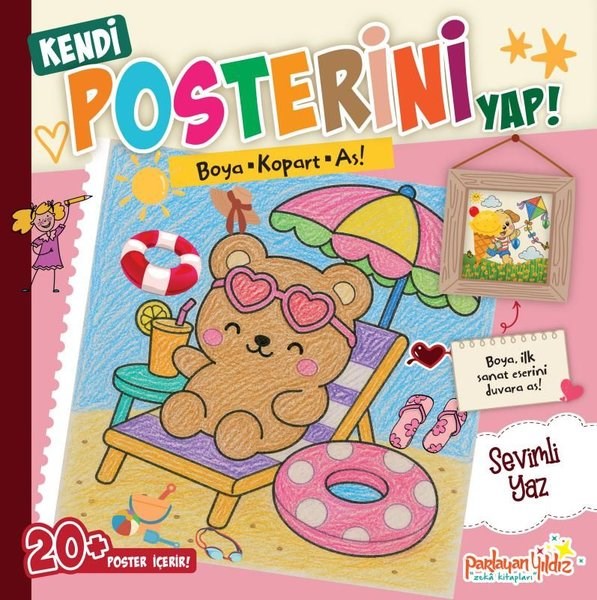 KolektifBoyama KitaplarıKendi Posterini Yap! Sevimli Yaz - Boya Kopart As!