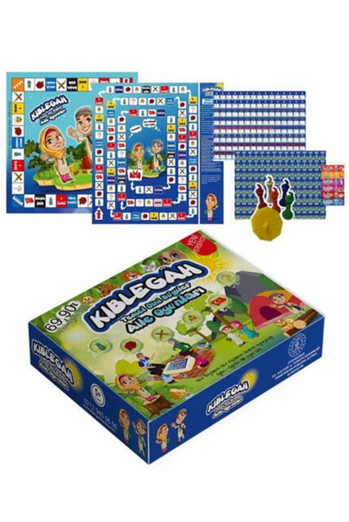 Kıblegah Oyun Seti - Monopoly Benzeri Dini Bilgiler Aile Oyunu