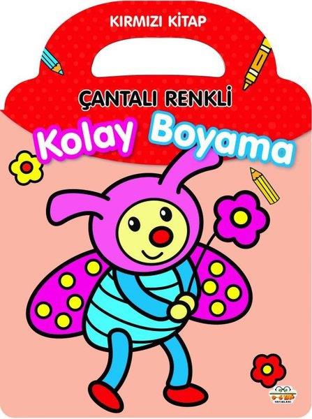 KolektifBoyama KitaplarıKırmızı Kitap - Çantalı Renkli Kolay Boyama