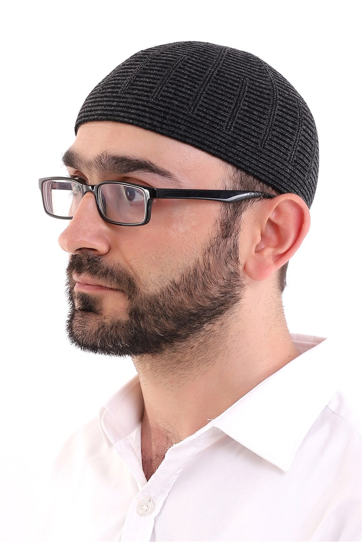 Kışlık Yün Takke - Siyah