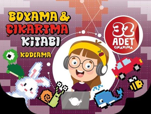 KolektifEgitim Etkinlik KitaplariKodlama - Boyama & Çıkartma Kitabı - 32 Adet Çıkartma