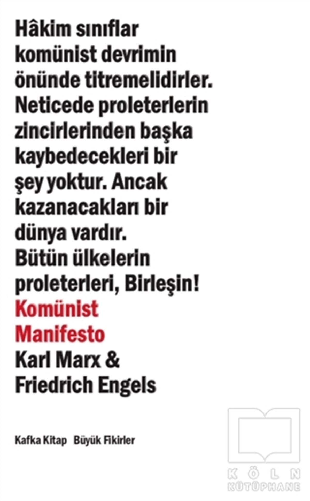 Karl MarxSiyaset BilimiKomünist Manifesto