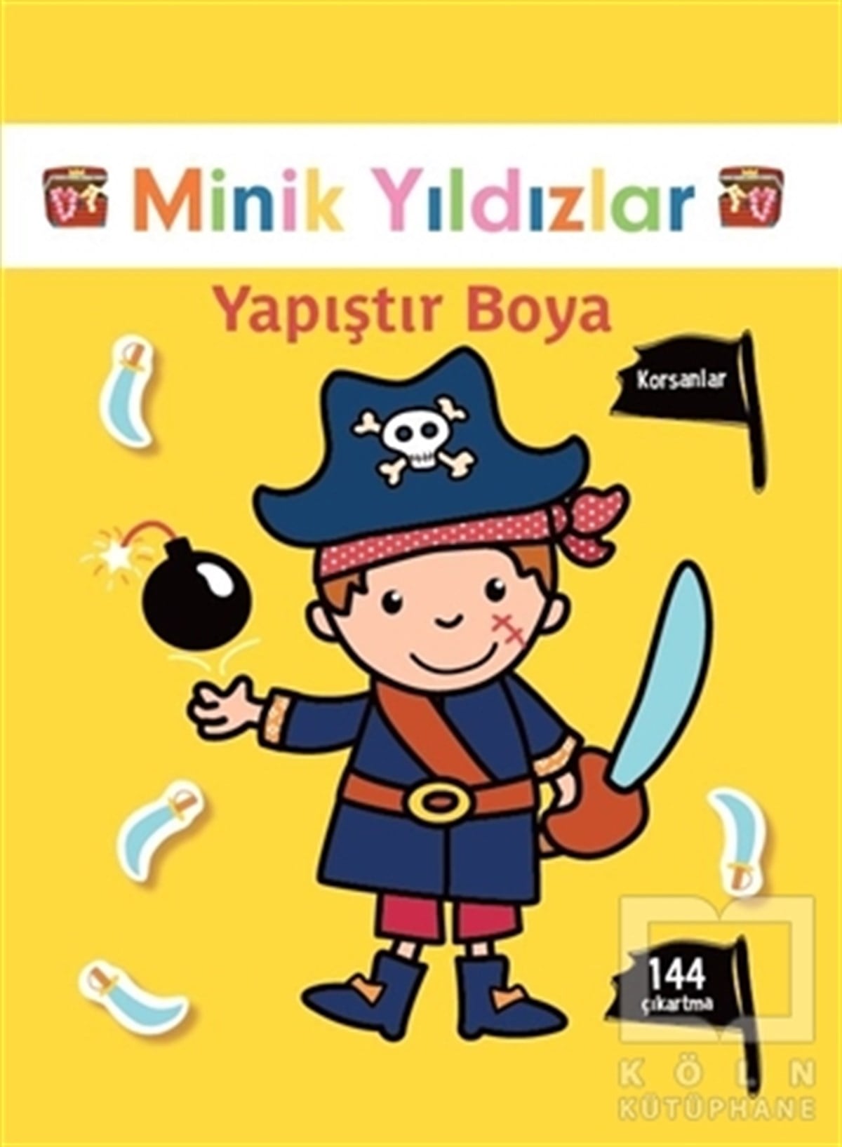 KolektifÇıkartmalı KitaplarKorsanlar Yapıştır Boya - Minik Yıldızlar