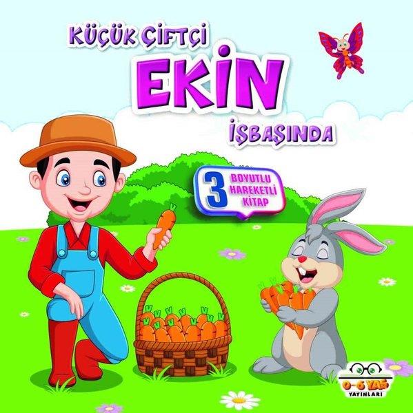 KolektifSesli Görüntülü Çocuk KitaplariKüçük Çiftçi Ekin İş Başında - 3 Boyutlu Hareketli Kitap