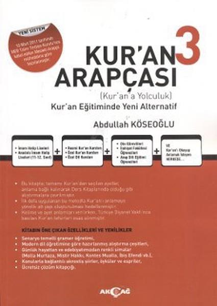 Abdullah Köseoğluİslami KitaplarKur'an Arapçası 3. Kitap + Çözüm Kitabı