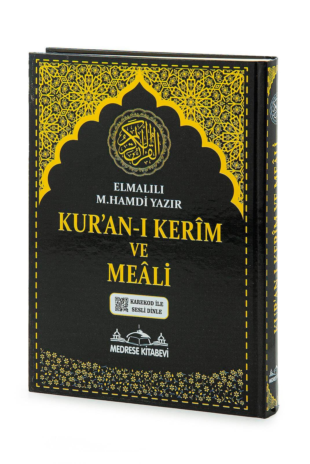 Kuranı Kerim ve Yüce Meali - Arapça ve Meal - Rahle Boy - Siyah Renk - Medrese Kitabevi