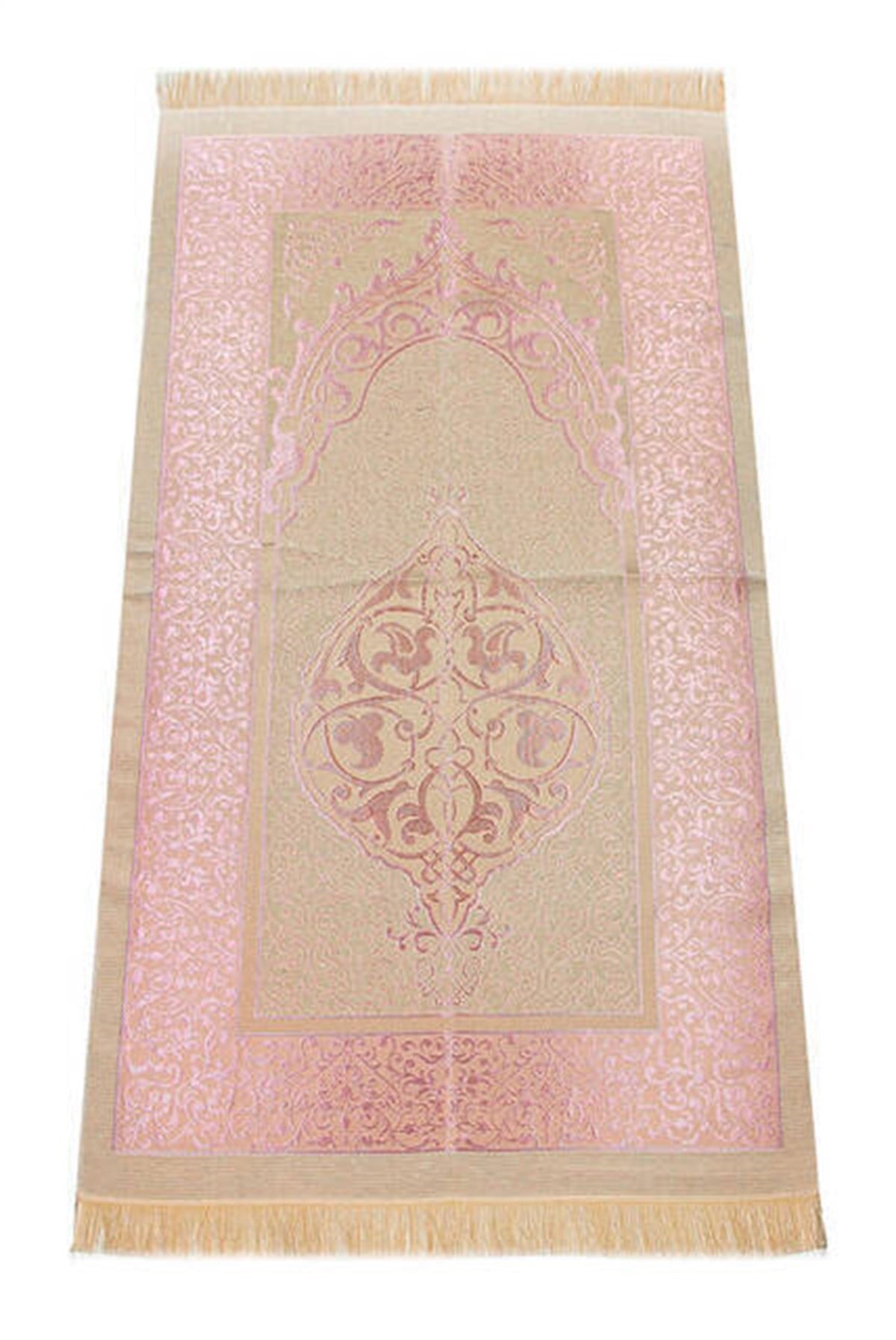 Lüks Açık Renk Osmanlı Tafta Seccade - 0210 - Pembe Renk