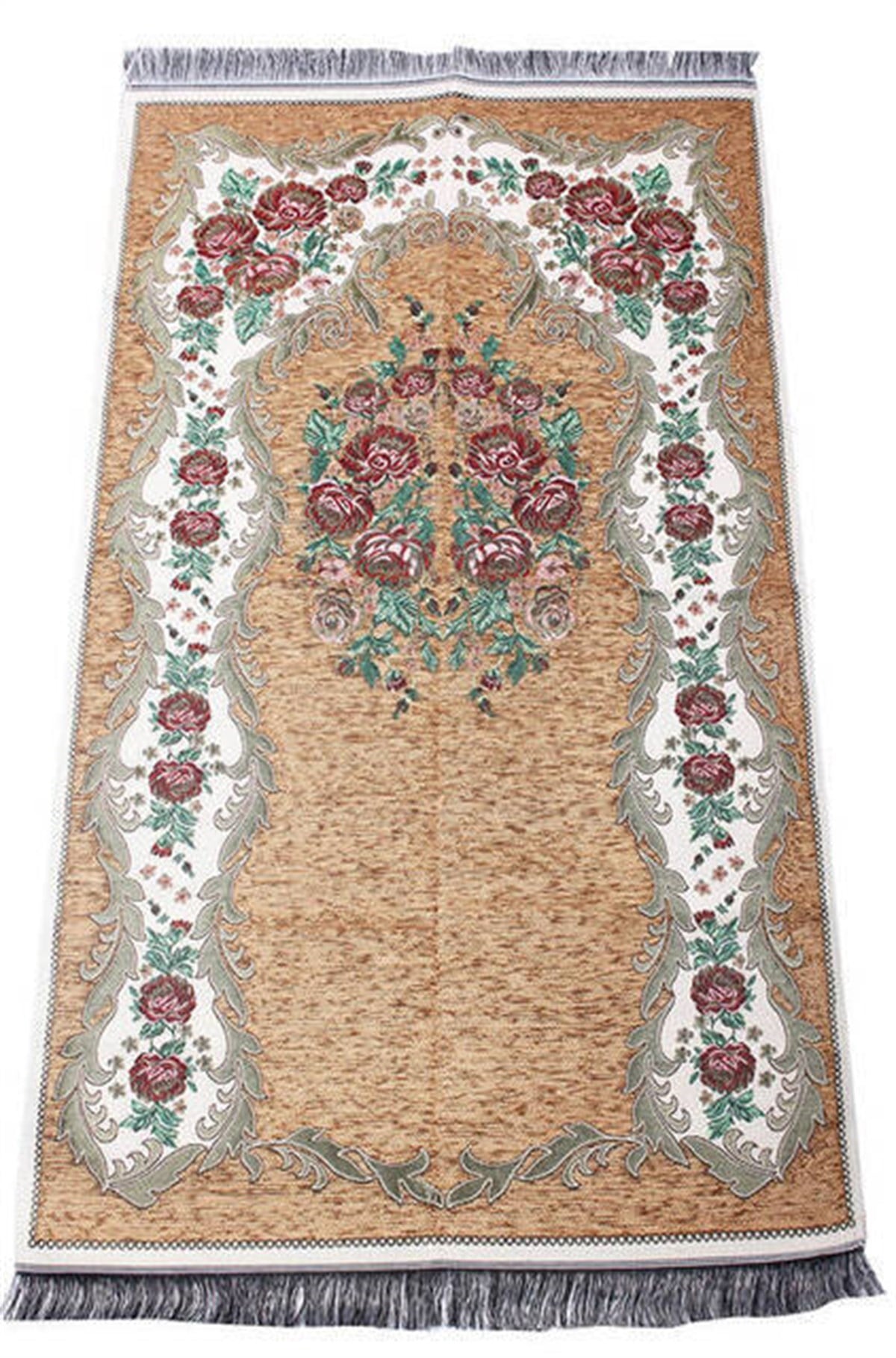 Lüks Gülce Şönil Seccade - 0260 - Sarı Renk