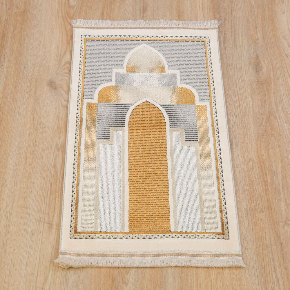 Lüks Kadife  Halı Tipi  Akasya  Çocuk Seccade - Gri( 40*72 cm)
