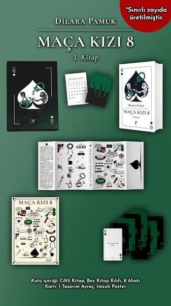 Dilara PamukTürkiye RomanMaça Kızı 8 - 3. Kitap Seti - Kutulu