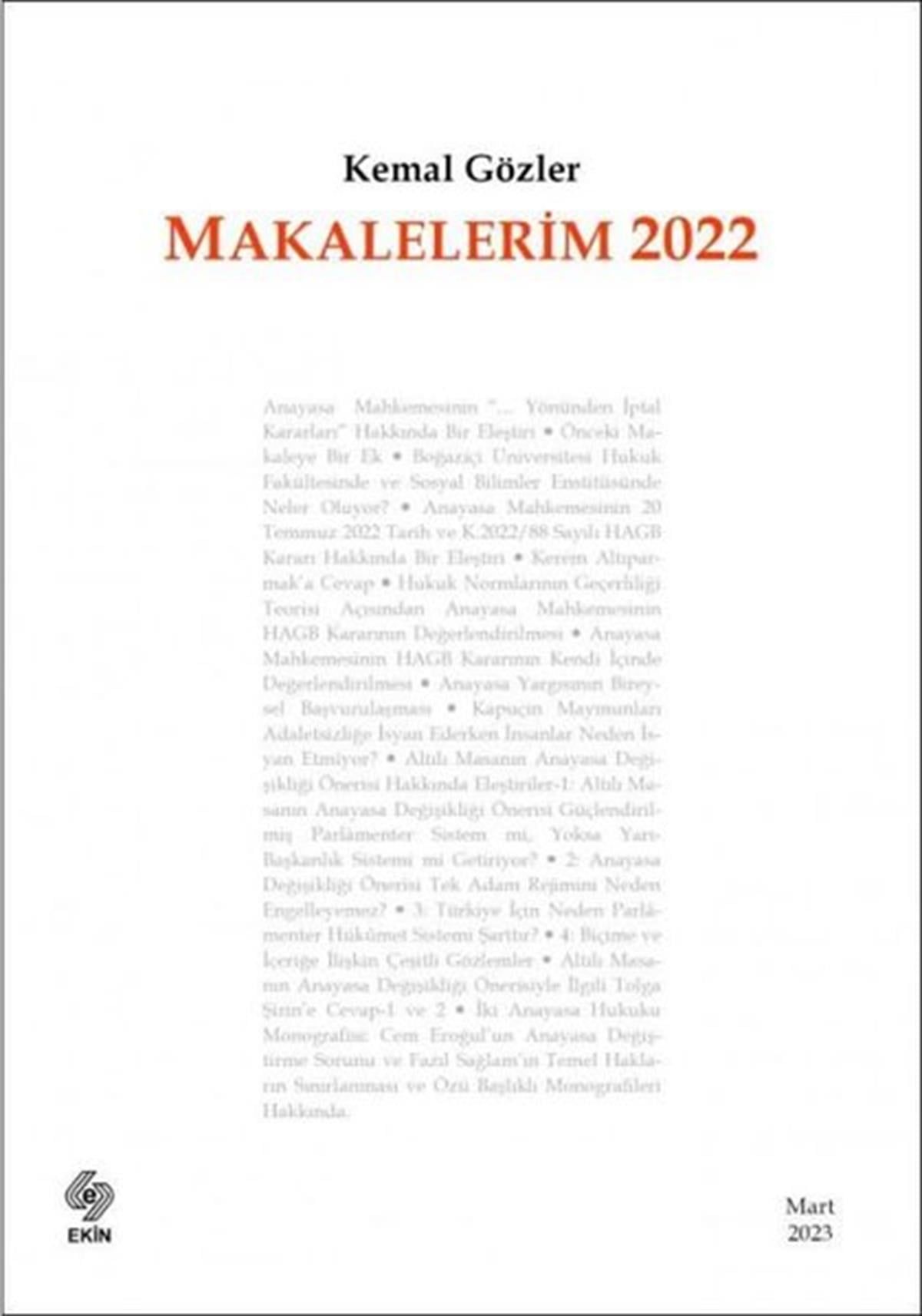 Kemal GözlerEğitimMakalelerim 2022