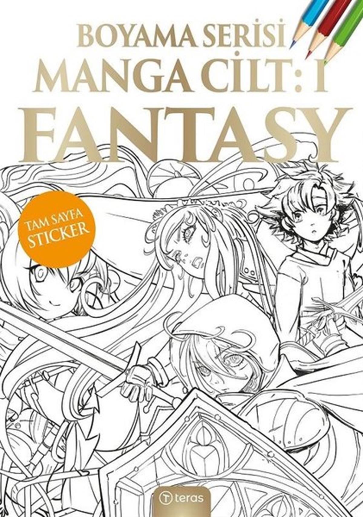 KolektifDiğerManga Boyama Cilt 1 - Fantasy