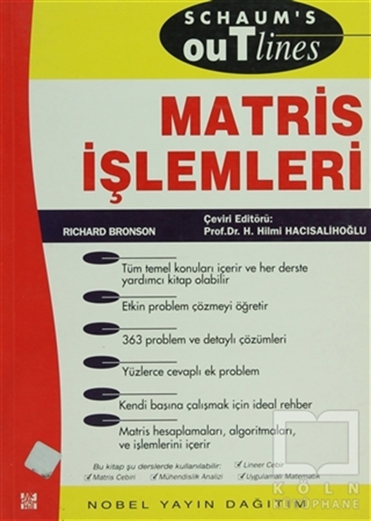 Richard BronsonAkademikMatris İşlemleri