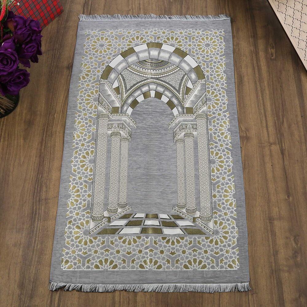 Medine Lüks Şönil Seccade Gri (66 x 120 cm) 520 gr