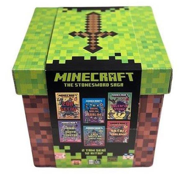 Nick EliopulosÇocuk Gençlik RomanlarıMega Minecraft Küpü Seti - 12 Kitap Takım
