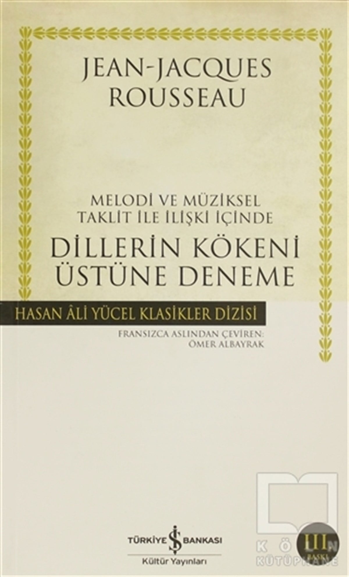 Melodi ve Müziksel Taklit ile İlişki İçinde Dillerin Kökeni Üstüne Deneme