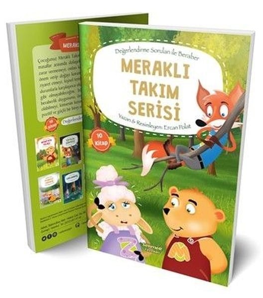 Ercan PolatÇocuk Masal KitaplarıMeraklı Takım Serisi Seti - 10 Kitap Takım